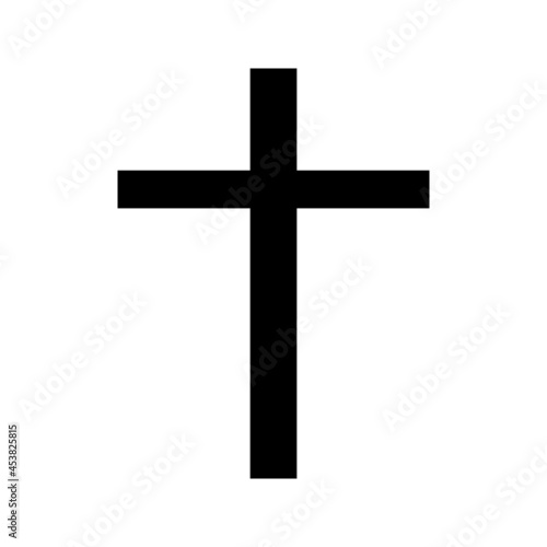 Christian cross vector icon. religion illustration sign. creed symbol. confession logo.