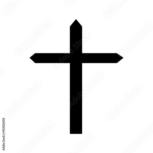 Christian cross vector icon. religion illustration sign. creed symbol. confession logo. © Denys