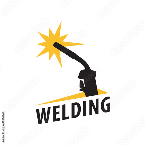 Vector logo of the service, welding workshop