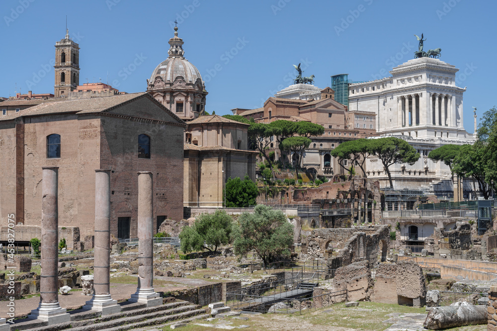 Roman Forum, UNESCO heritage site, Rome, Lazio, Italy