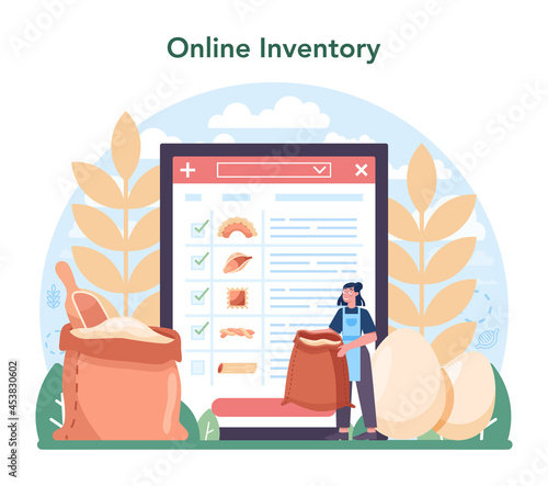 Spaghetti or pasta production industry online service or platform