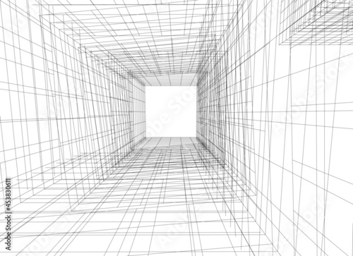 abstract architecture 3d
