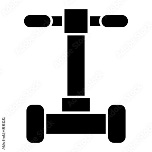 Vector Segway Glyph Icon Design