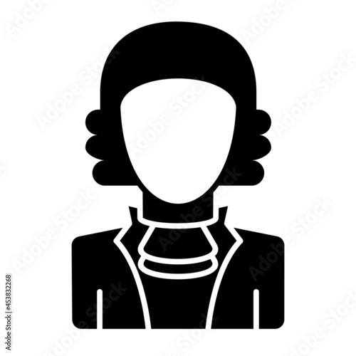 Vector Judge Glyph Icon Design