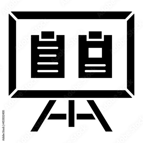 Vector Pinboard Glyph Icon Design