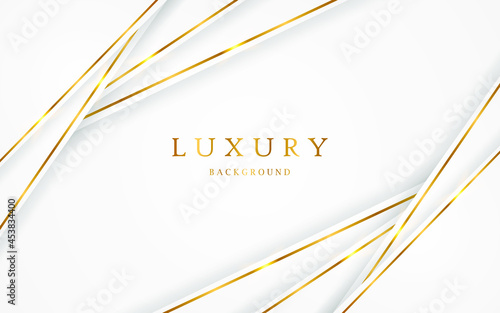 Abstract elegant golden lines on white background. vector illustration about elegant modern template design	