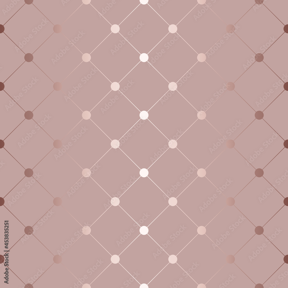 Fototapeta premium Abstract seamless pattern. Repeating geometric pattern. Background with marble effect. Repeated diagonal line and dot for design gift wrappers, prints. Beauty texture. Glam backdrop foil. Vector