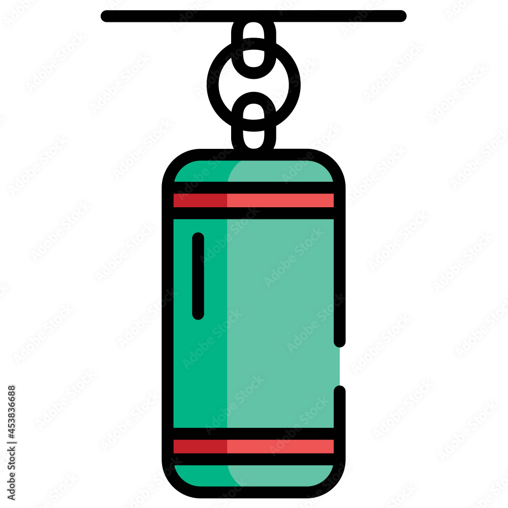 Punching Bag Icon Vector Punching Bag Icon Vector