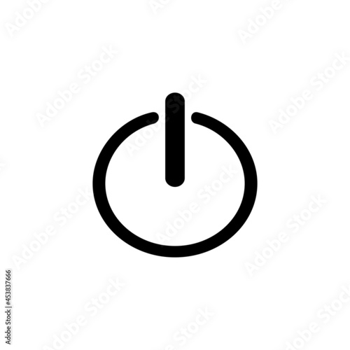 power button icon, power button sign symbol