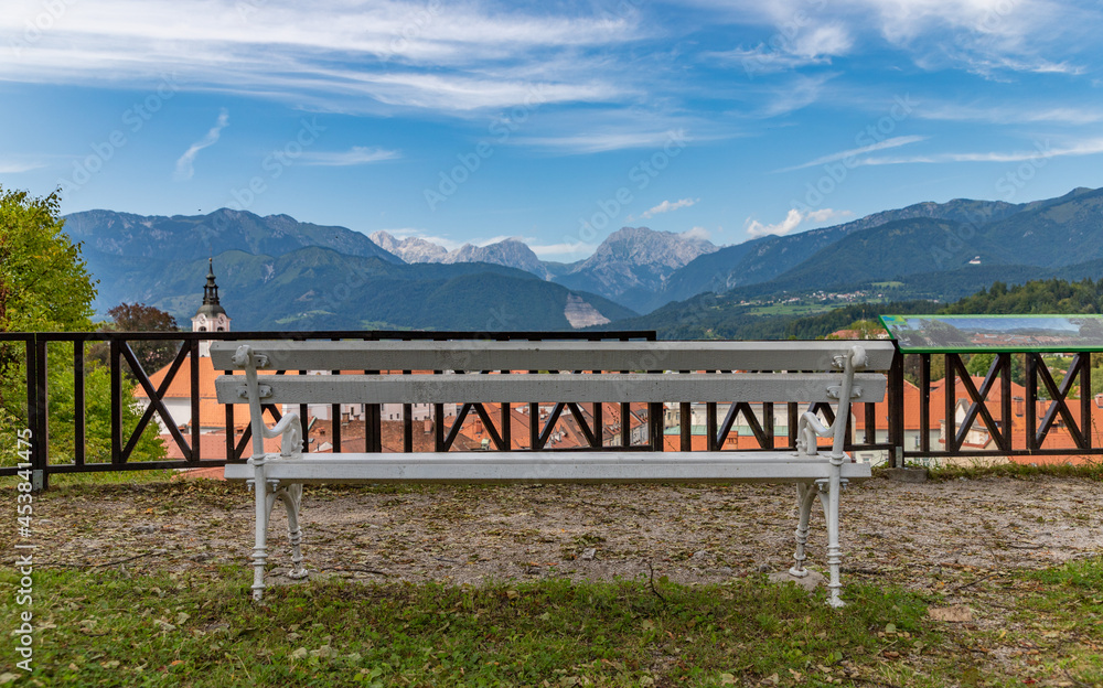 Fototapeta premium Kamnik Bench Landscape