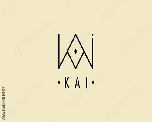 ,logo name Kai usable logo design for private logo, business name card web icon, social media iconlogo name Kai usable logo design for private logo, business name card web icon, social media icon
