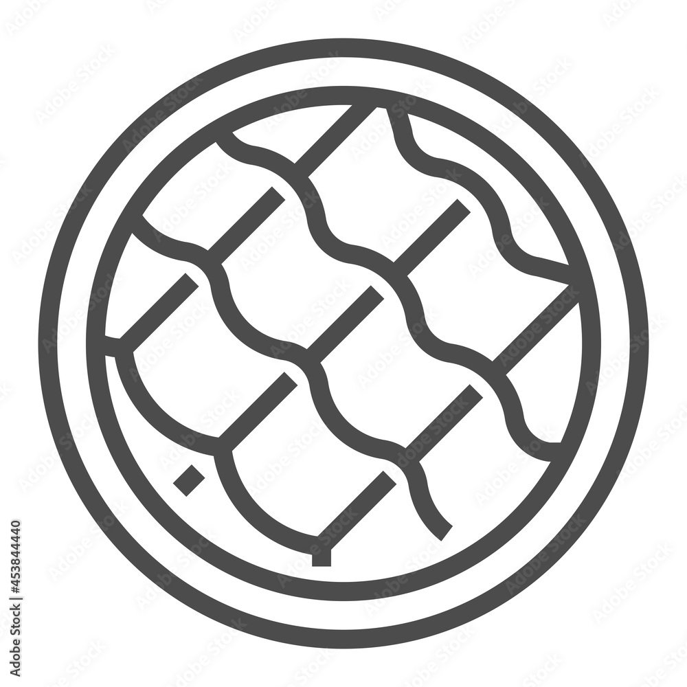 Fiber, square line vector icon. Fiber, square line vector icon.