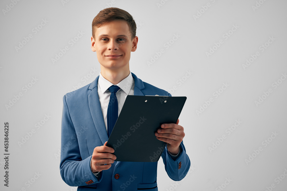 business man in suit office manager documents success business man in suit office manager documents success