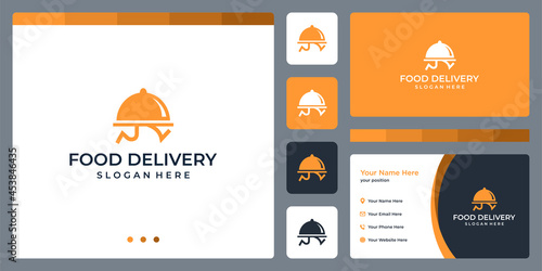 Food delivery logo design template graphic design vector illustration. Symbol, icon, creative.