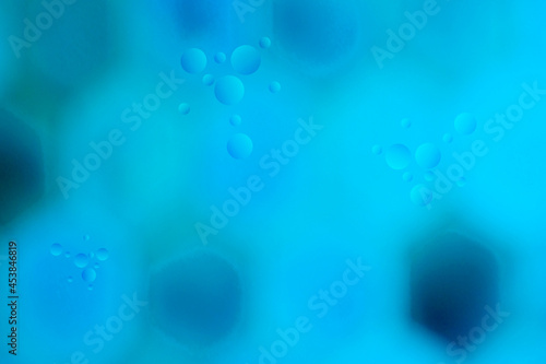 Blauer Hintergrund mit Blasen und Waben