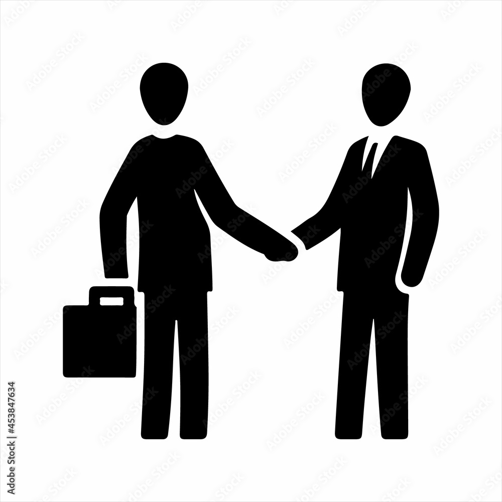 Businessman icon. Vector and glyph Businessman icon. Vector and glyph