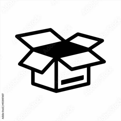 Home delivery icon. Vector and glyph