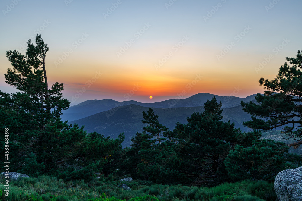  Sierra de Guadarrama al atardecer desde Navacerrada