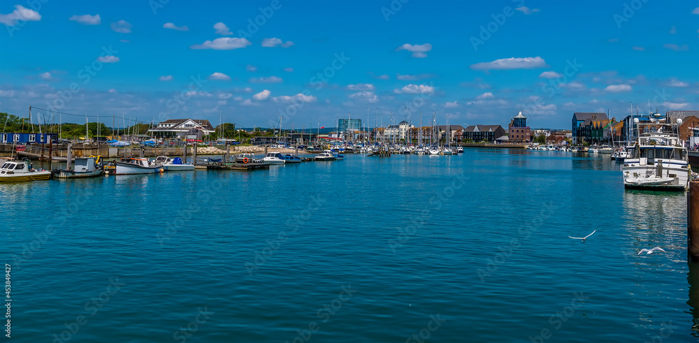 A view up the River Arun at Littlehampton in early summer