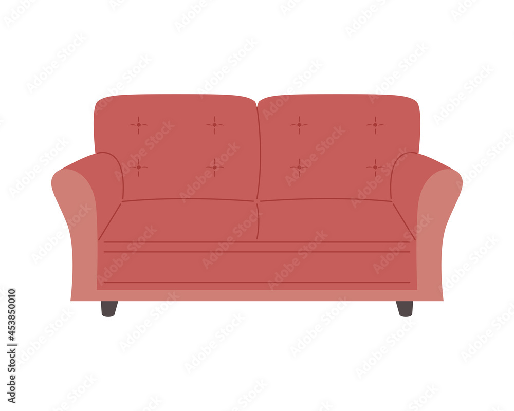 couch of red color couch of red color