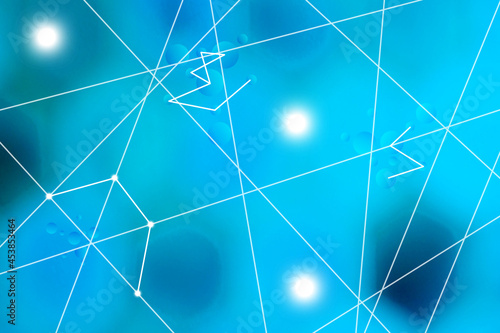 Blauer Hintergrund für die Vernetzung