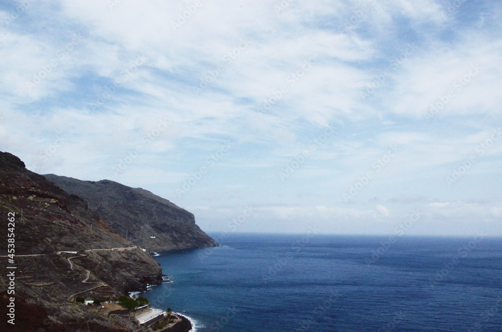 TENERIFE, SPAIN: Scenic seaside view of the Anaga national park TENERIFE, SPAIN: Scenic seaside view of the Anaga national park
