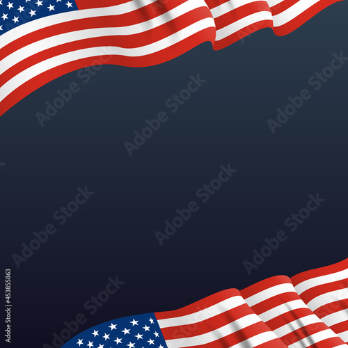 USA party holiday background template. Patriotic Illustration