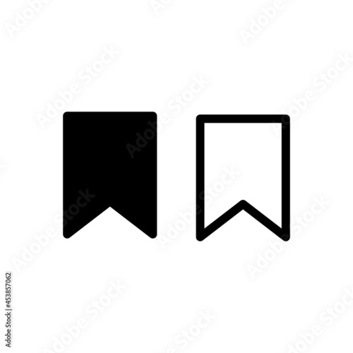 Free Download Bookmark vector icon. Reading mark symbol. Web and application interface button. Read note book sign. - GFXLoad