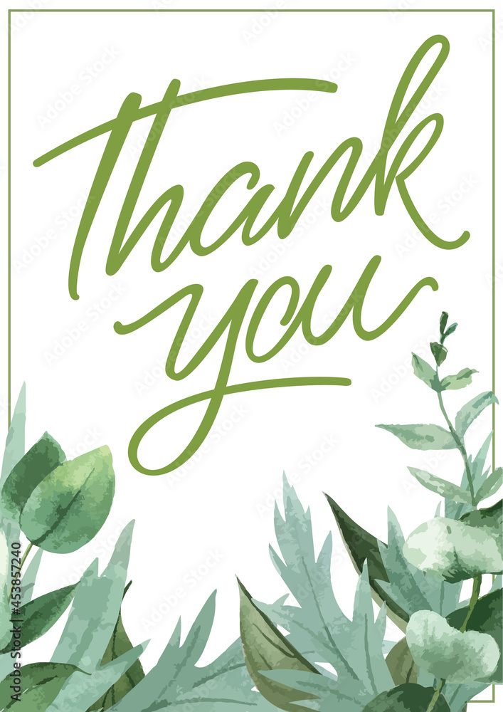 eco friendly thank you card