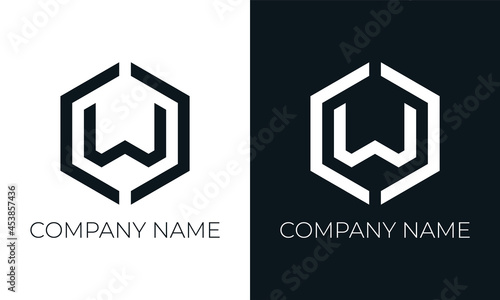Initial letter w logo vector design template. Creative modern trendy w typography and black colors.