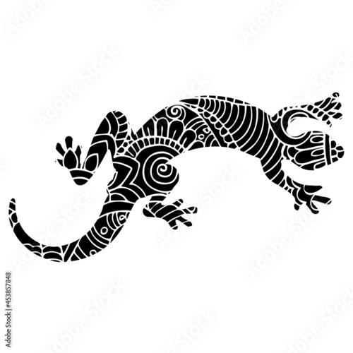 Fototapeta Naklejka Na Ścianę i Meble -  Mandala ghecko
