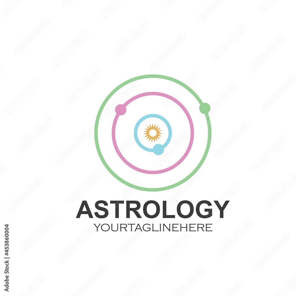 astrology icon vector illustration design template astrology icon vector illustration design template
