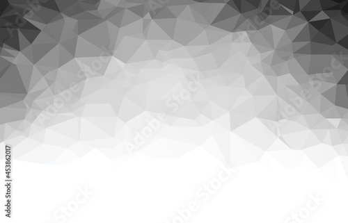 Fototapeta Naklejka Na Ścianę i Meble -  Abstract geometric black,grey and white  low polygon texture pattern background.vector illustration.