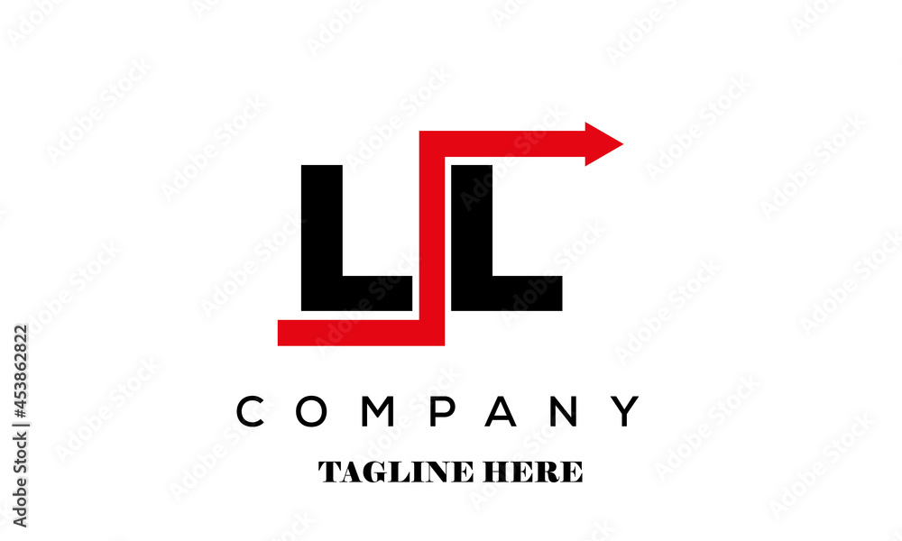 LL creative financial advice latter logo vector LL creative financial advice latter logo vector