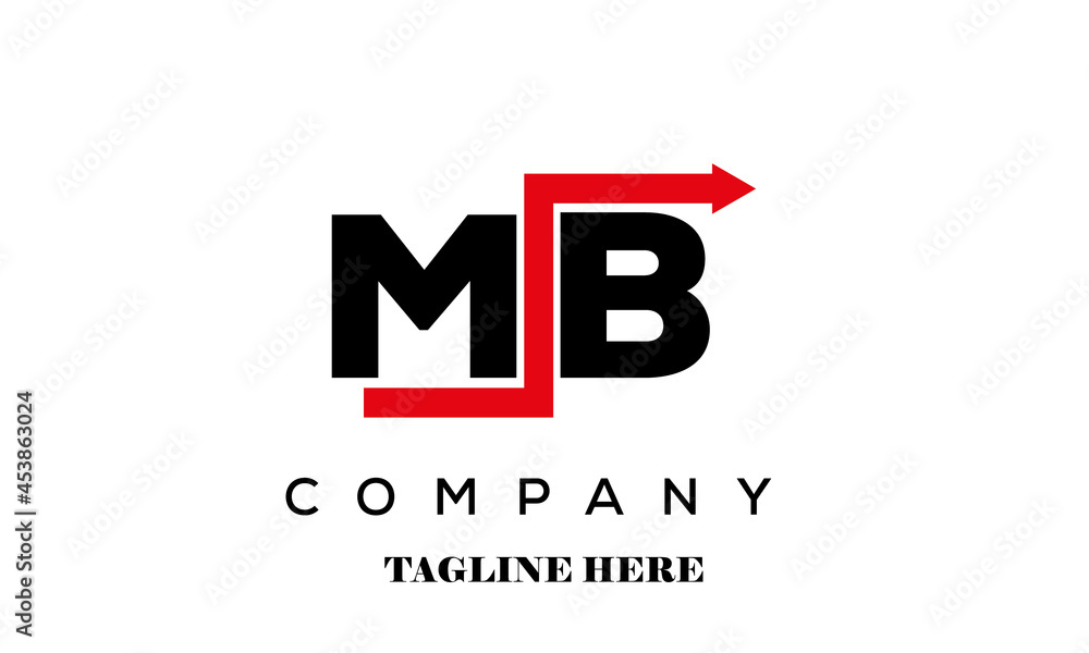 MB creative financial advice latter logo vector MB creative financial advice latter logo vector