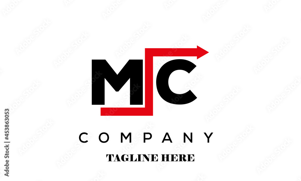MC creative financial advice latter logo vector MC creative financial advice latter logo vector