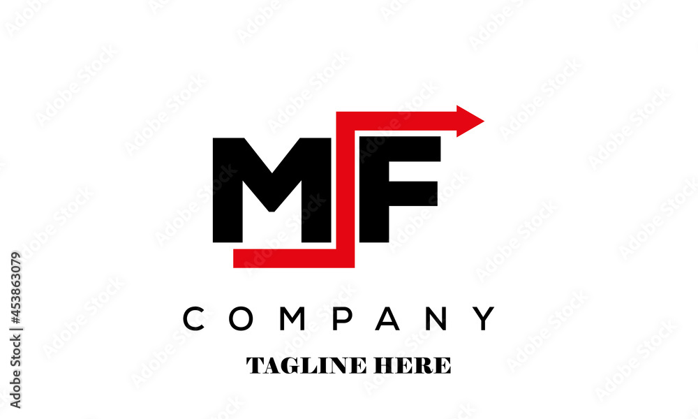 MF creative financial advice latter logo vector MF creative financial advice latter logo vector