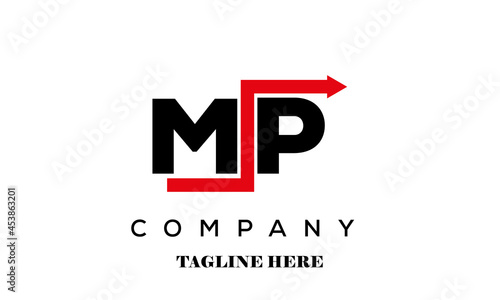 Free Download MP creative financial advice latter logo vector - GFXLoad
