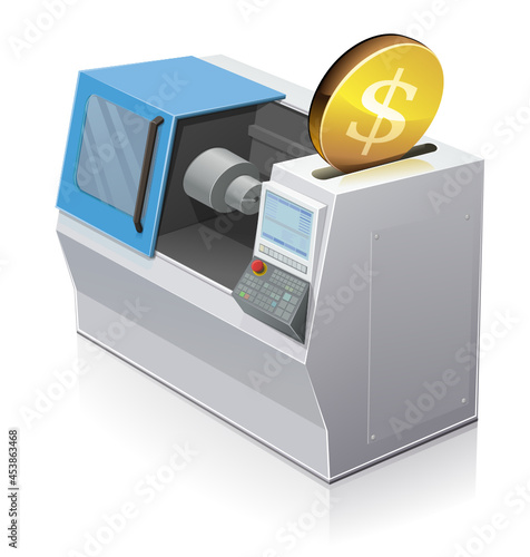 Dollar investment in a CNC machine tool