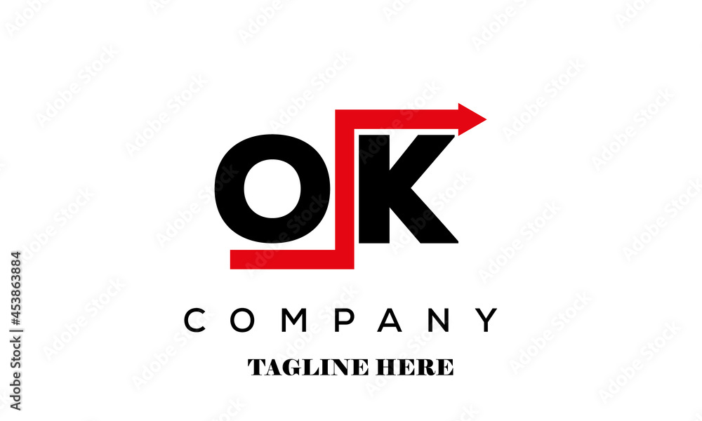 OK financial advice logo vector OK financial advice logo vector