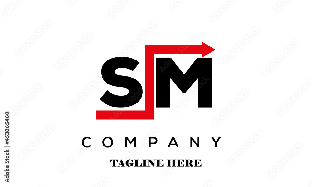 SM financial advice logo vector