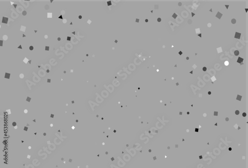 Light Silver, Gray vector pattern in polygonal style with circles.