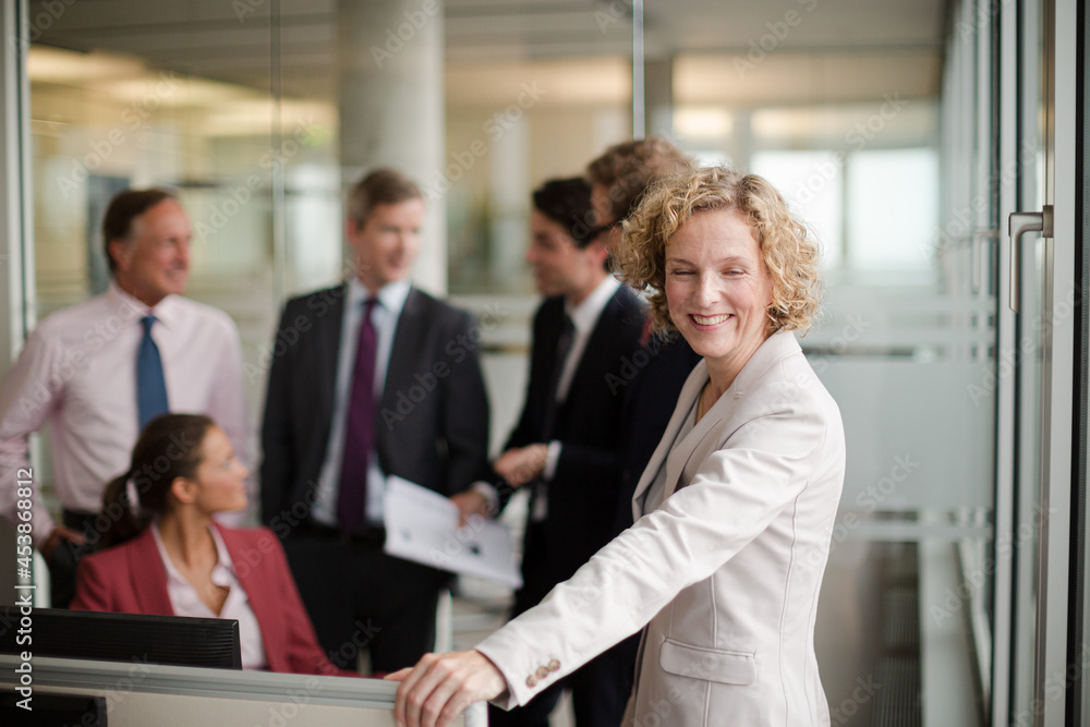 Business people talking in meeting Business people talking in meeting