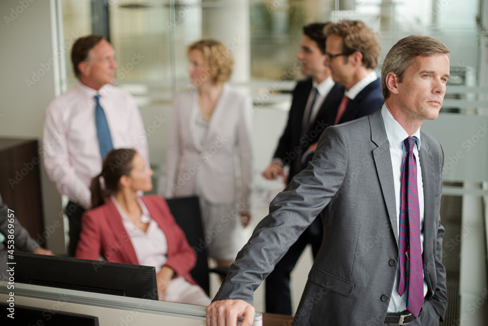 Business people talking in meeting Business people talking in meeting
