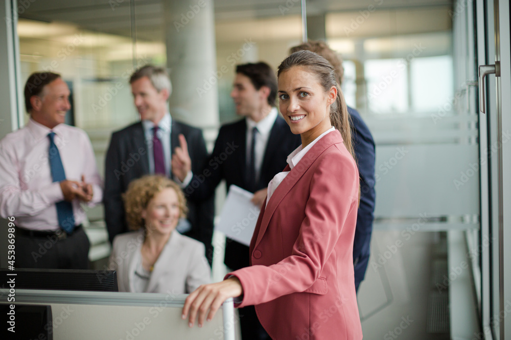 Business people talking in meeting Business people talking in meeting