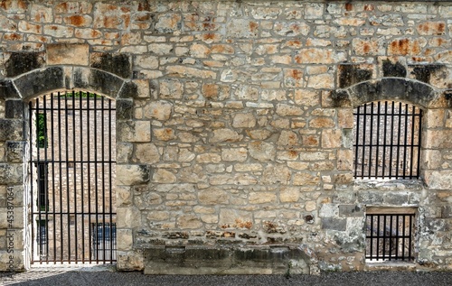 window of Goldie Mill ruins Guelph Ontario