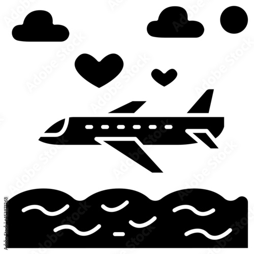 honeymoon solid icon