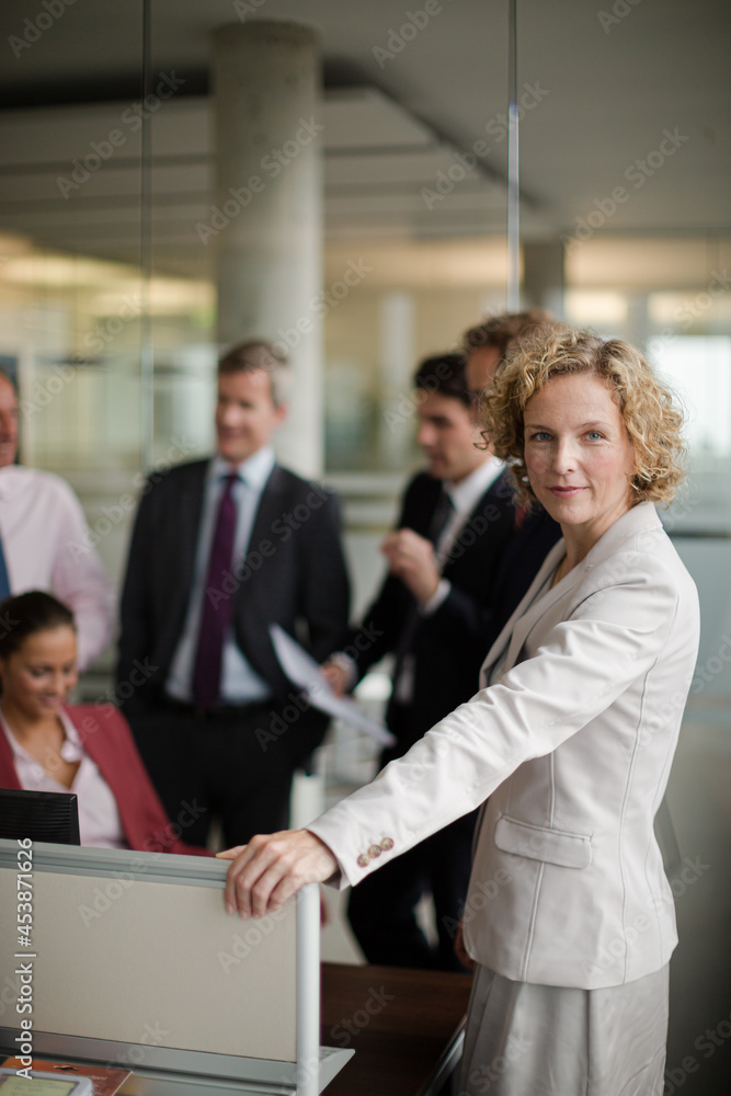 Business people talking in meeting Business people talking in meeting