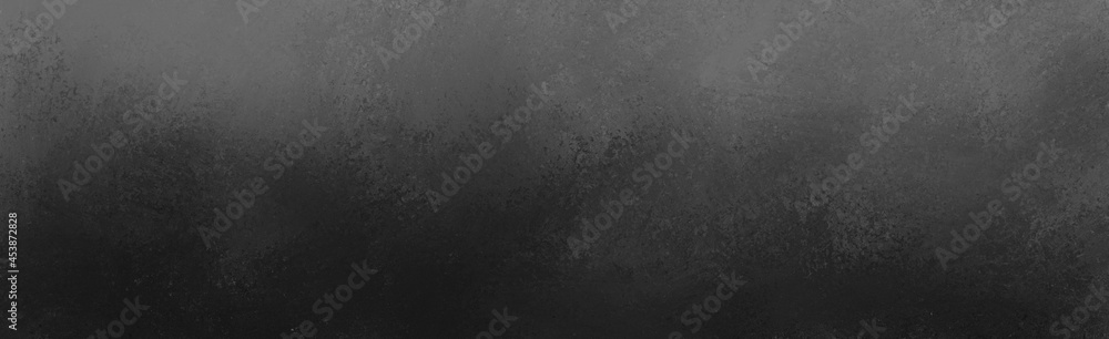 black background, old chalkboard texture illustration, black white and gray color with old vintage grunge textured design, black wall with spotlight and gradient colors, painted wall metal or paper - obrazy, fototapety, plakaty 