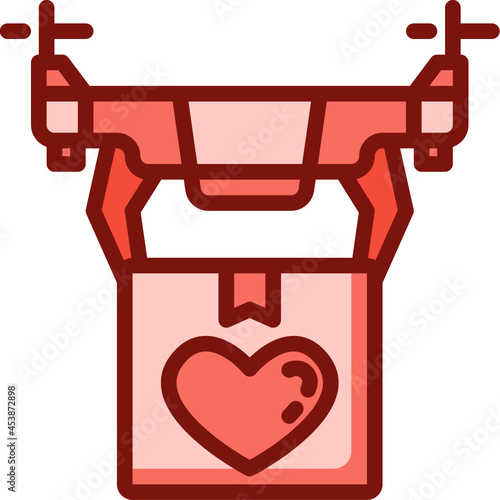drone delivery Two Tone icon